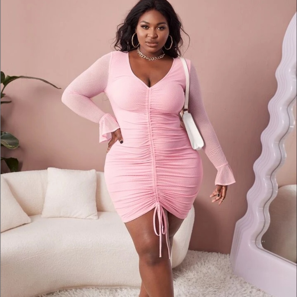 Baby pink dress